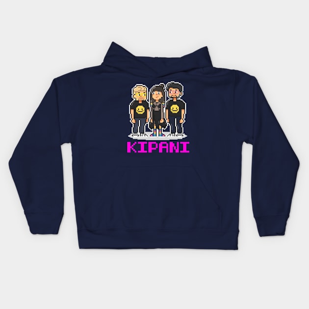 8 Bit Adventure Kids Hoodie by Kipani